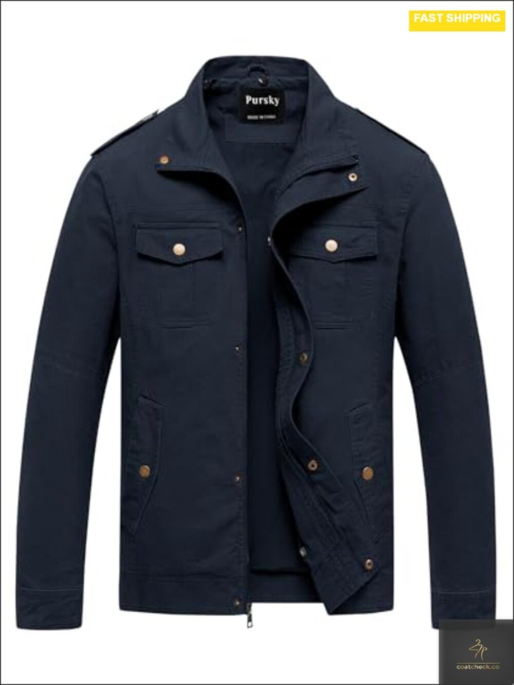 Men's Military Jacket Washed Cotton Hooded Canvas Coat Fall Coat